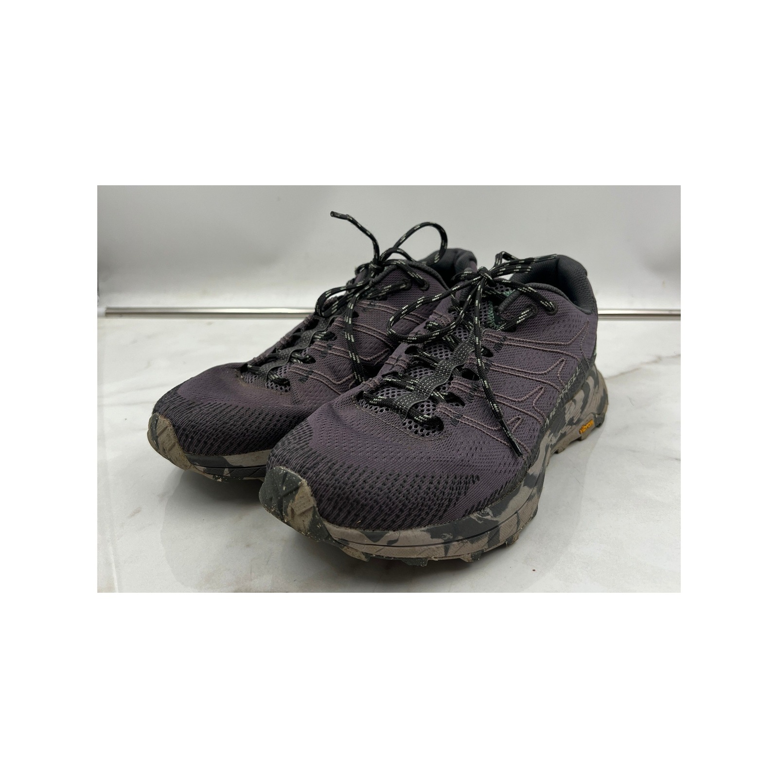 Merrell Agility Peak 4 Trail Running Shoes Womens 9.5 Purple Green Vibram
